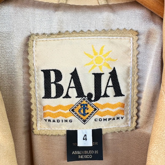 Baja 100% Leather Trench Coat | Size 4 - Picture 5 of 12